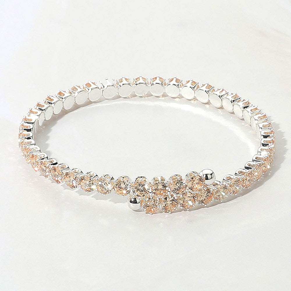 CZ Round Cluster Evening Bracelet - Madeline Love - Flyclothing LLC
