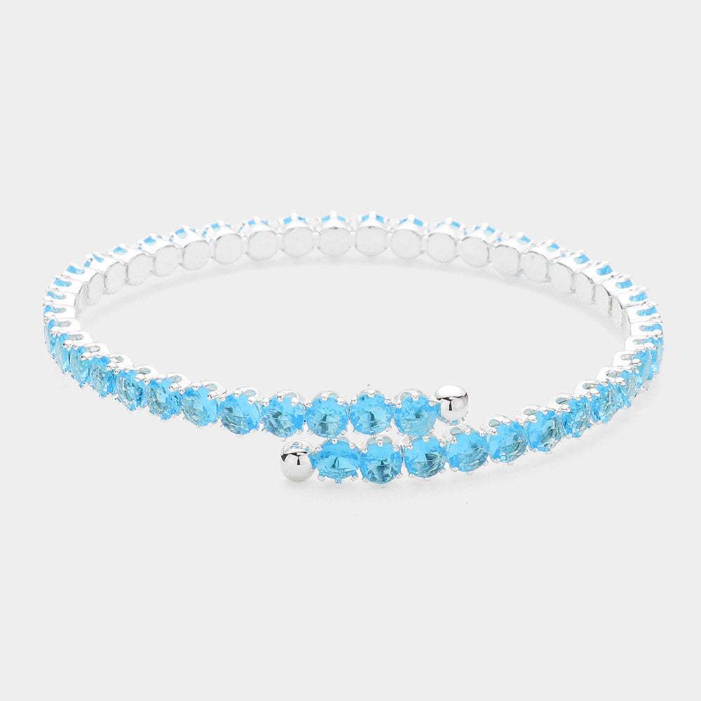 CZ Round Cluster Evening Bracelet - Madeline Love - Flyclothing LLC