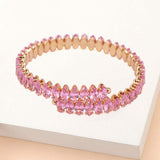 Marquise Stone Cluster Evening Bracelet - Madeline Love - Flyclothing LLC