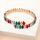 Marquise Stone Cluster Evening Bracelet - Madeline Love - Flyclothing LLC