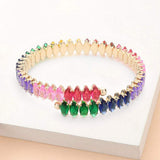 Marquise Stone Cluster Evening Bracelet - Madeline Love - Flyclothing LLC