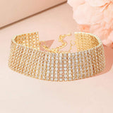 8 Rows Pave CZ Tennis Evening Bracelet - Madeline Love - Flyclothing LLC