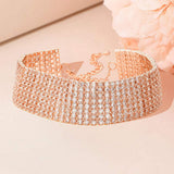 8 Rows Pave CZ Tennis Evening Bracelet - Madeline Love - Flyclothing LLC