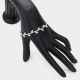 Marquise CZ Stone Cluster Pointed Leaf Vine Adjustable Pull Tie Bracelet - Madeline Love - Flyclothing LLC