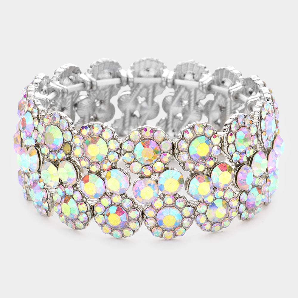 Bubble Stone Stretch Evening Bracelet - Madeline Love - Flyclothing LLC