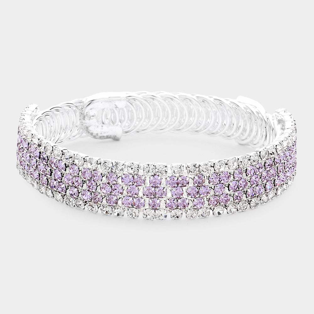 Rhinestone Pave Evening Bracelet - Madeline Love - Flyclothing LLC