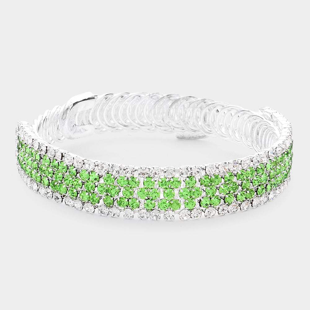 Rhinestone Pave Evening Bracelet - Madeline Love - Flyclothing LLC