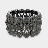 Rhinestone Infinity Stretch Evening Bracelet - Madeline Love - Flyclothing LLC