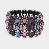 Rhinestone Infinity Stretch Evening Bracelet - Madeline Love - Flyclothing LLC