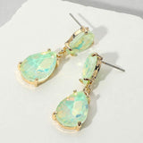 Double Teardrop Link Dangle Evening Earrings - Madeline Love - Flyclothing LLC