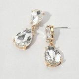 Double Teardrop Link Dangle Evening Earrings - Madeline Love - Flyclothing LLC