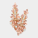 Marquise Stone Cluster Evening Earrings - Madeline Love - Flyclothing LLC