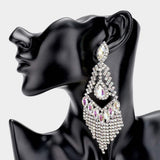 Teardrop Crystal Rhinestone Chandelier Evening Earrings - Madeline Love - Flyclothing LLC