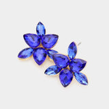 Marquise Teardrop Stone Cluster Evening Stud Earrings - Madeline Love - Flyclothing LLC