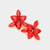 Marquise Teardrop Stone Cluster Evening Stud Earrings - Madeline Love - Flyclothing LLC
