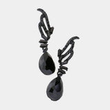 Teardrop Stone Dangle Evening Earrings - Madeline Love - Flyclothing LLC