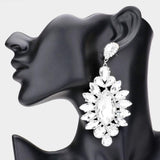 Marquise Stone Centered Evening Earrings - Madeline Love - Flyclothing LLC