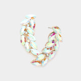 Marquise Stone Cluster Evening Earrings - Madeline Love - Flyclothing LLC