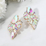 Marquise Baguette Stone Cluster Evening Earrings - Madeline Love - Flyclothing LLC