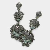 Bubble Crystal Rhinestone Evening Earrings - Madeline Love - Flyclothing LLC