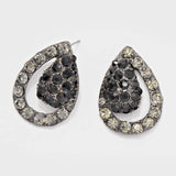 Crystal Rhinestone Teardrop Evening Earrings - Madeline Love - Flyclothing LLC