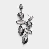 Marquise Crystal Drop Evening Earrings - Madeline Love - Flyclothing LLC