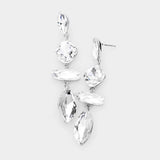 Marquise Crystal Drop Evening Earrings - Madeline Love - Flyclothing LLC