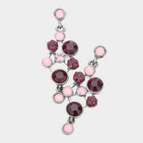 Crystal Rhinestone Evening Earrings - Madeline Love - Flyclothing LLC