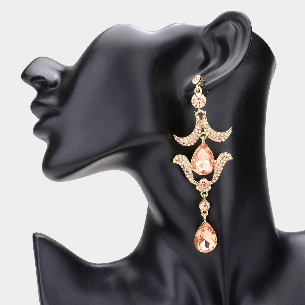 Regal Temple Droplet Earrings - Madeline Love - Flyclothing LLC