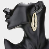 Crystal Rhinestone Evening Earrings - Madeline Love - Flyclothing LLC