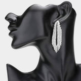Crystal Rhinestone Evening Earrings - Madeline Love - Flyclothing LLC