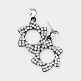 Crystal pinwheel earrings - Madeline Love - Flyclothing LLC