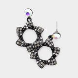 Crystal pinwheel earrings - Madeline Love - Flyclothing LLC