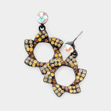 Crystal pinwheel earrings - Madeline Love - Flyclothing LLC