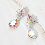 Teardrop Stone Dangle Evening Earrings - Madeline Love - Flyclothing LLC