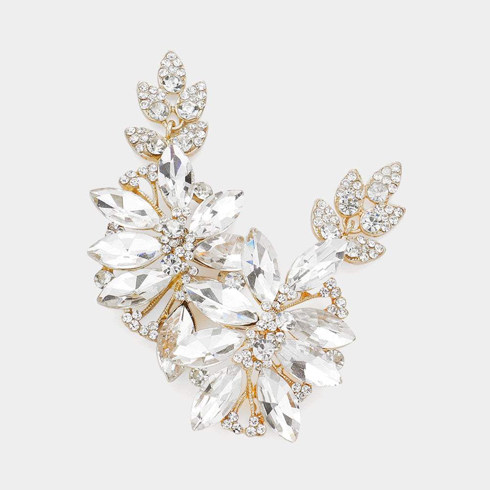 Glass Petal Evening Earrings - Madeline Love - Flyclothing LLC