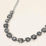 Cushion Square Stone Link Evening Necklace - Madeline Love - Flyclothing LLC