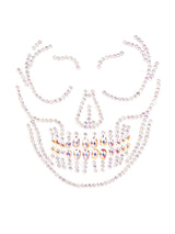 Glow in the Dark Skull Face Jewels Sticker