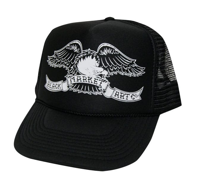 Black Market Art Company Eagle Foam Trucker Hat Print