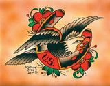 Black Market Art Company Eagle Horseshoe Print