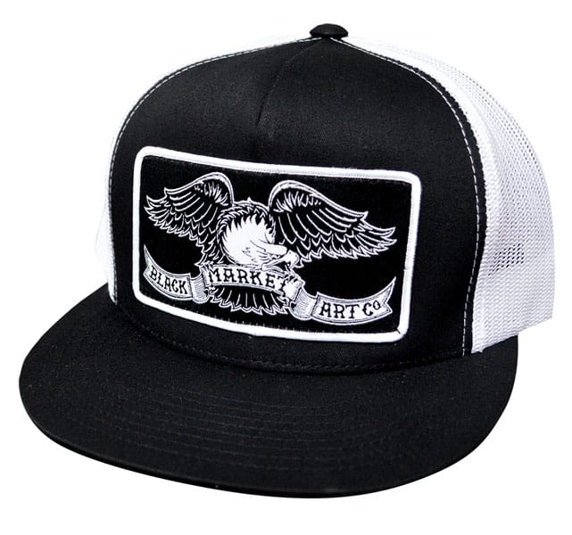 Black Market Art Company Eagle Two Tone Trucker Hat Print