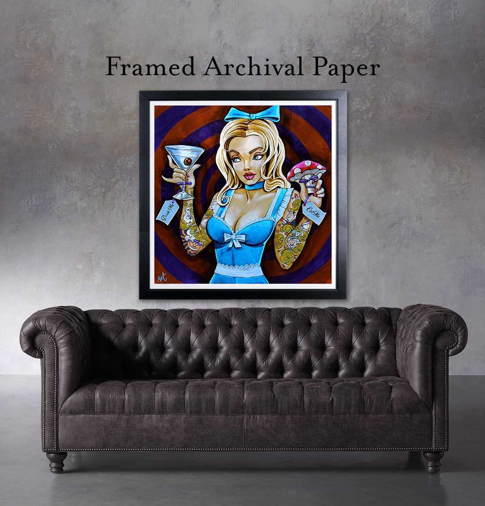 Black Market Art Company Eat Me Drink Me Print - Black Market Art Company - Flyclothing LLC