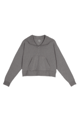 The Seattle Skyline | Grey Goldilocks™ Women’s Half Zip Lounge Hoodie - Shinesty