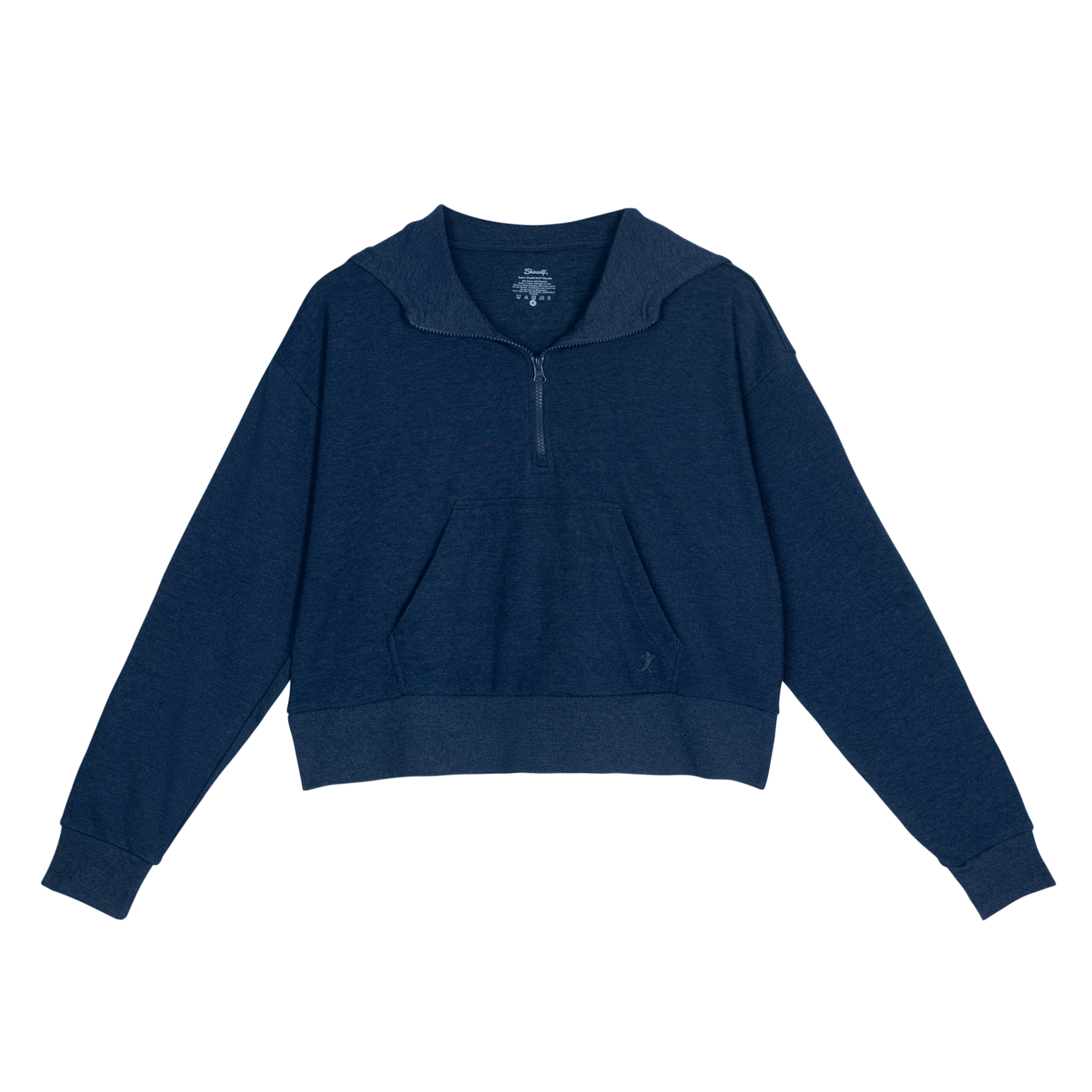 The Big Blue | Navy Goldilocks™ Women’s Half Zip Lounge Hoodie - Shinesty