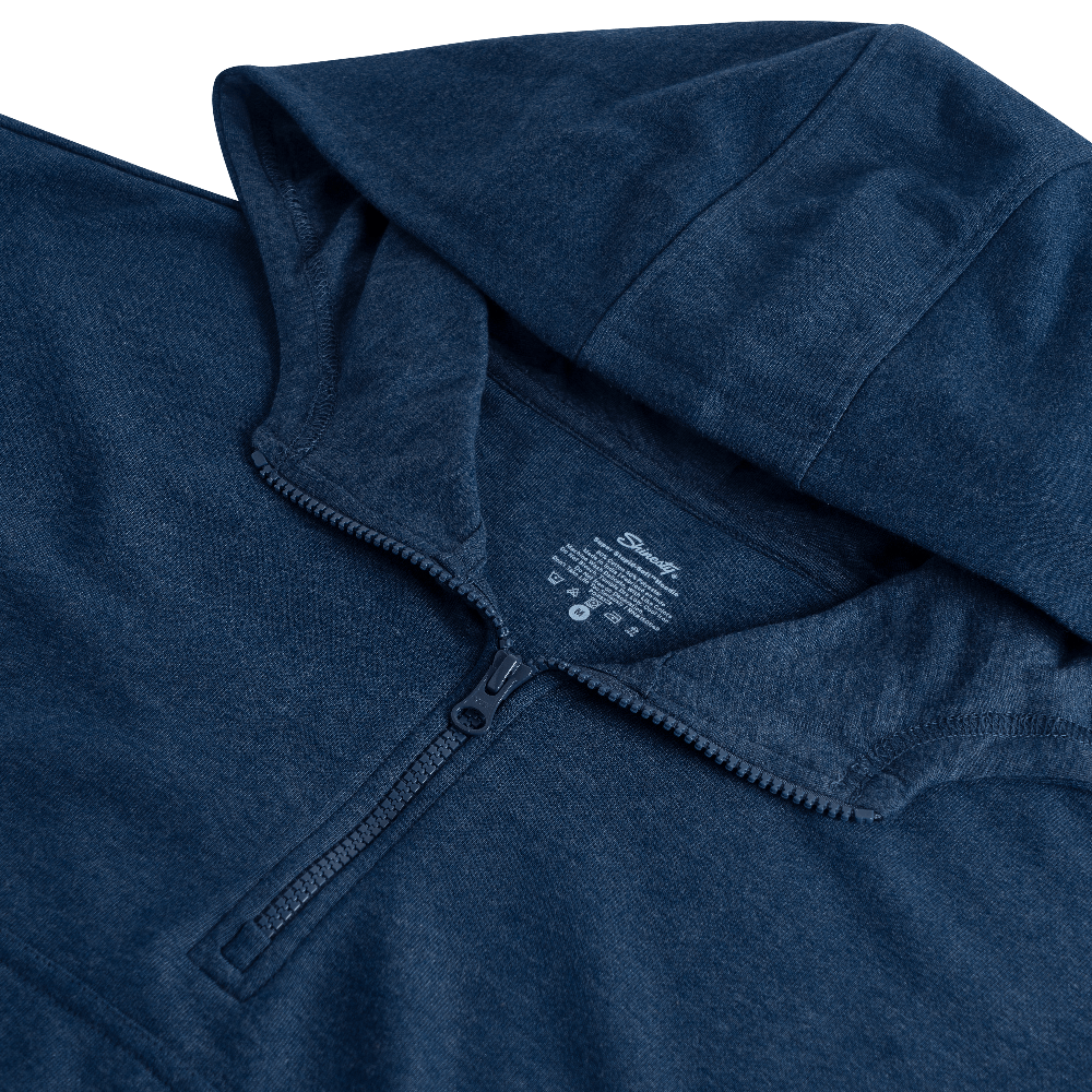 The Big Blue | Navy Goldilocks™ Women’s Half Zip Lounge Hoodie - Shinesty