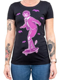 Black Market Art Company Eddie Women's Loose Neck T-Shirt
