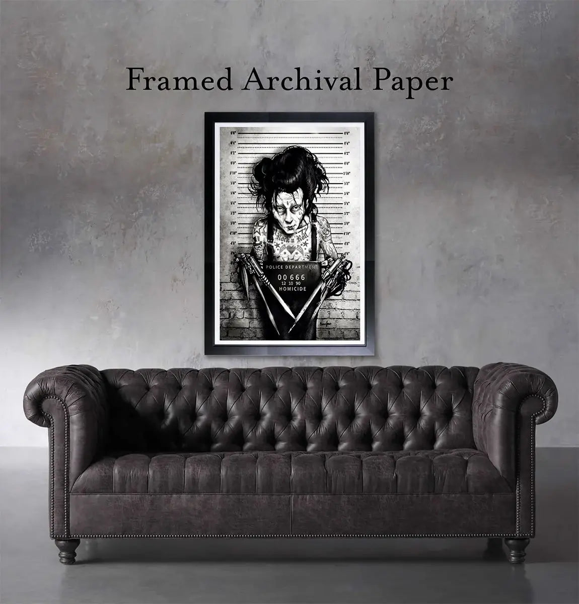 Black Market Art Company Eddie Mugshot Print - Black Market Art Company - Flyclothing LLC