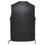 El Paso - Men's Motorcycle Leather Vest - Unik Just for Bikers - Flyclothing LLC
