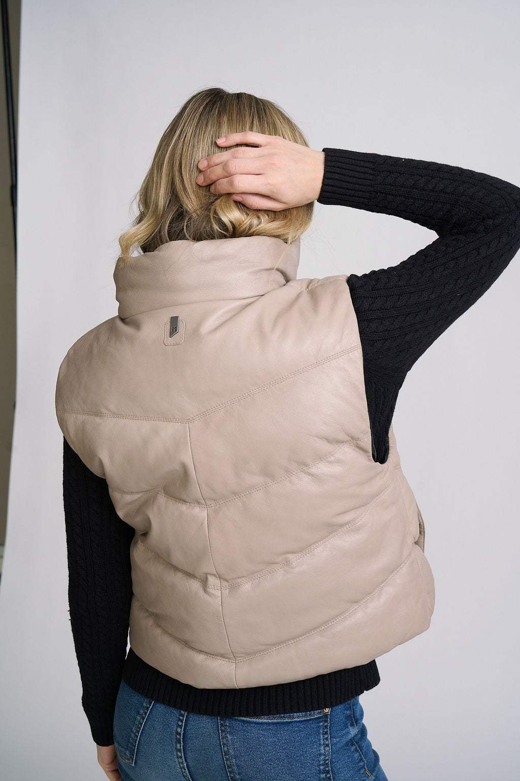 Ellen OS Leather Vest - Reversible - mauritiusleather - Flyclothing LLC