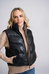 Ellen OS Leather Vest - Reversible - mauritiusleather - Flyclothing LLC